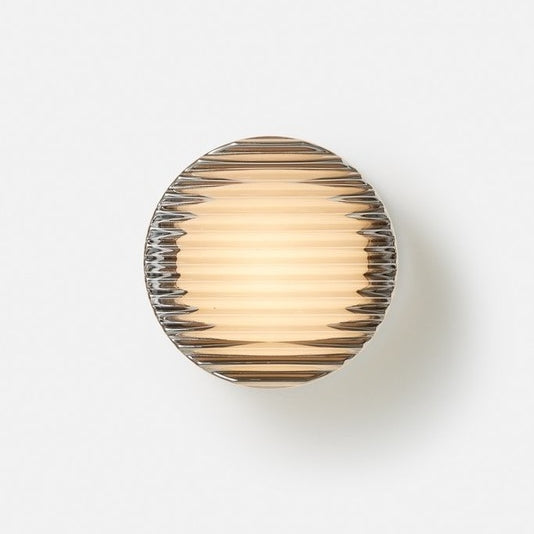 Modern Round LED Wall Light Milk Glass Wall Sconce Lamp