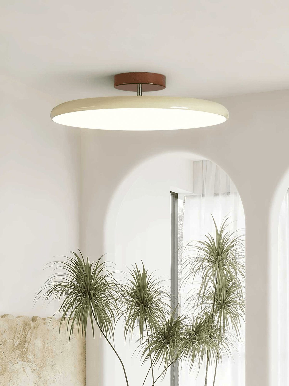 Auroradrift | Modern LED Ceiling Lamp with 270° Swivel Shade | Light for Sloped Ceilings