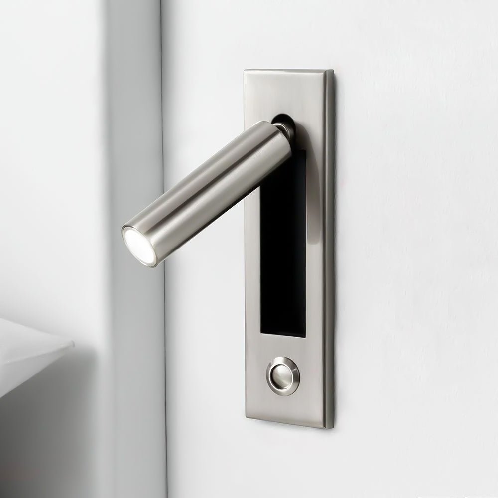 Nocturnis | Recessed LED Bedside Sconce with Adjustable Head | Reading Light for Bedroom