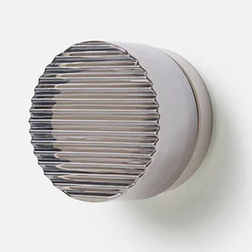 Modern Round LED Wall Light Milk Glass Wall Sconce Lamp
