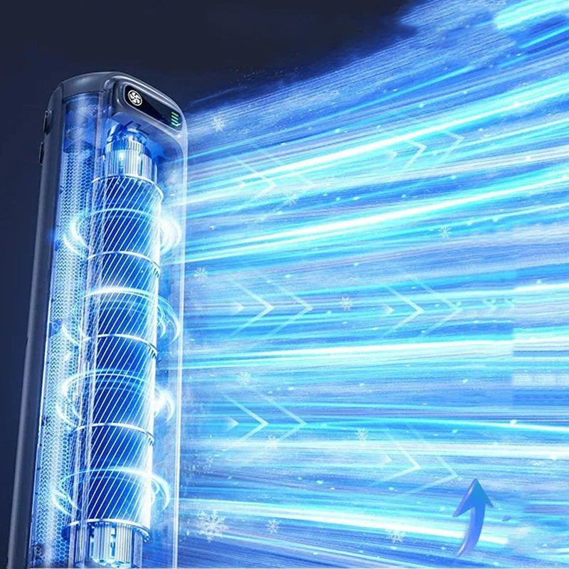 Breezonic | Portable Bladeless Air Cooler with 2000 mAh Battery - Quiet Cordless Cooling