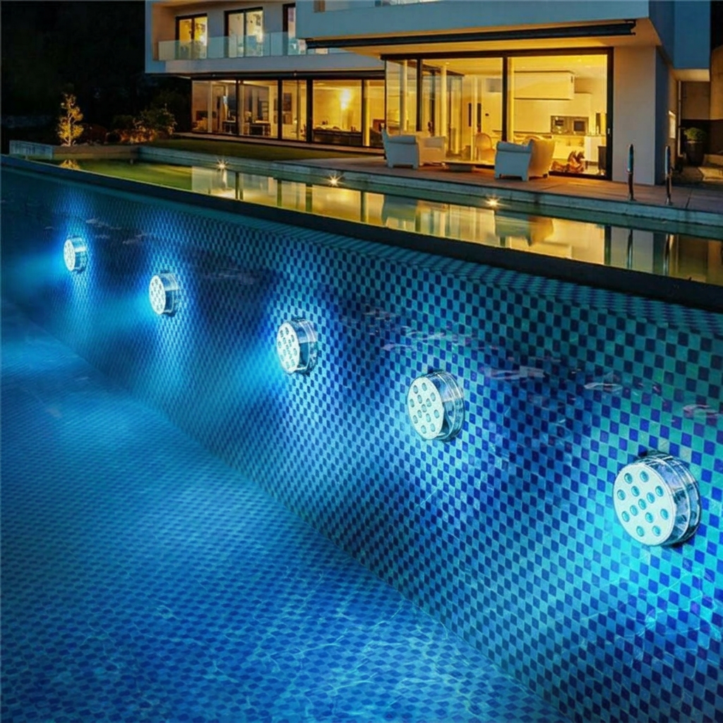 Glowdip | Submersible LED Light with Suction Cup and Remote | IP68 Waterproof Mood Light