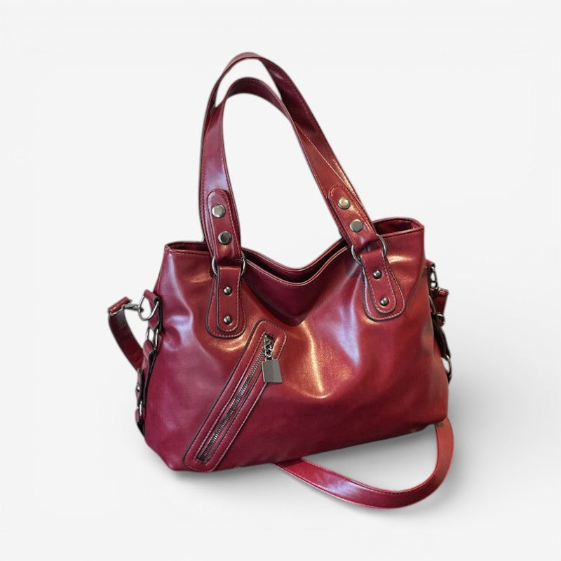 Lightweight Shoulder Bag with Zipper Adjustable Strap Everyday Bag