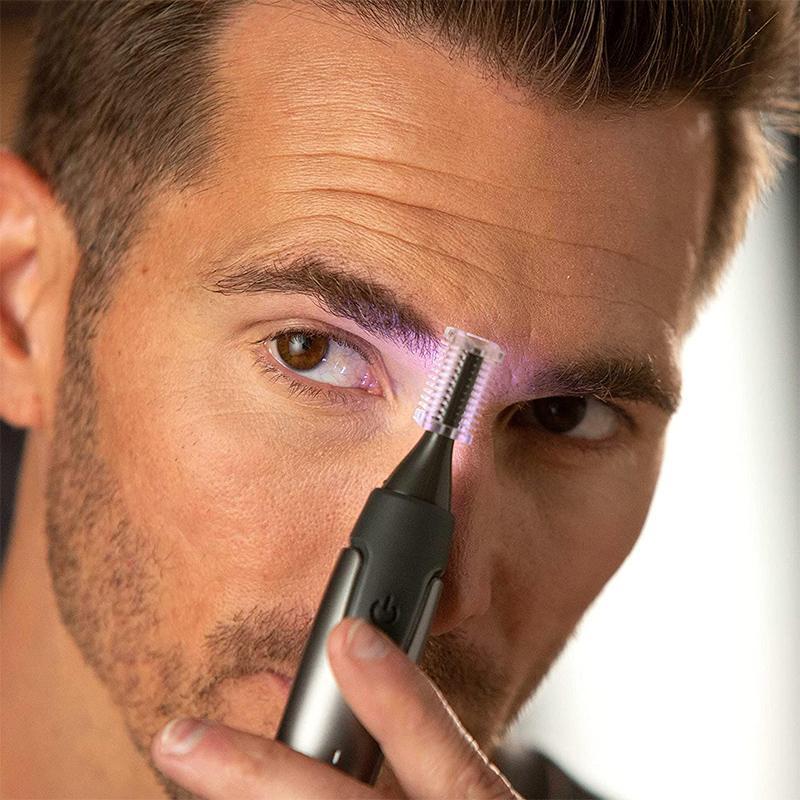 Cordless Precision Trimmer with LED Light | Nose, Ear, Eyebrow and Beard Grooming Tool