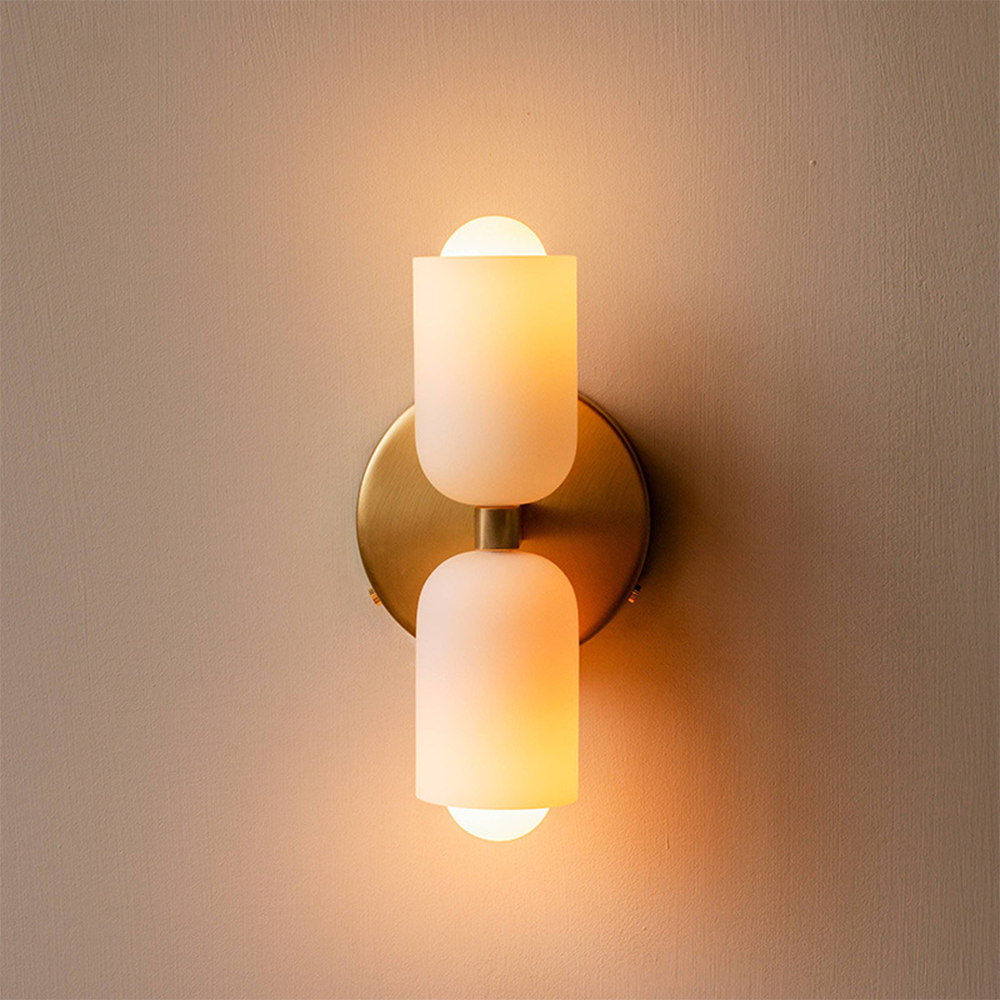 Up Down Wall Light Modern LED Wall Sconce with Acrylic Shades