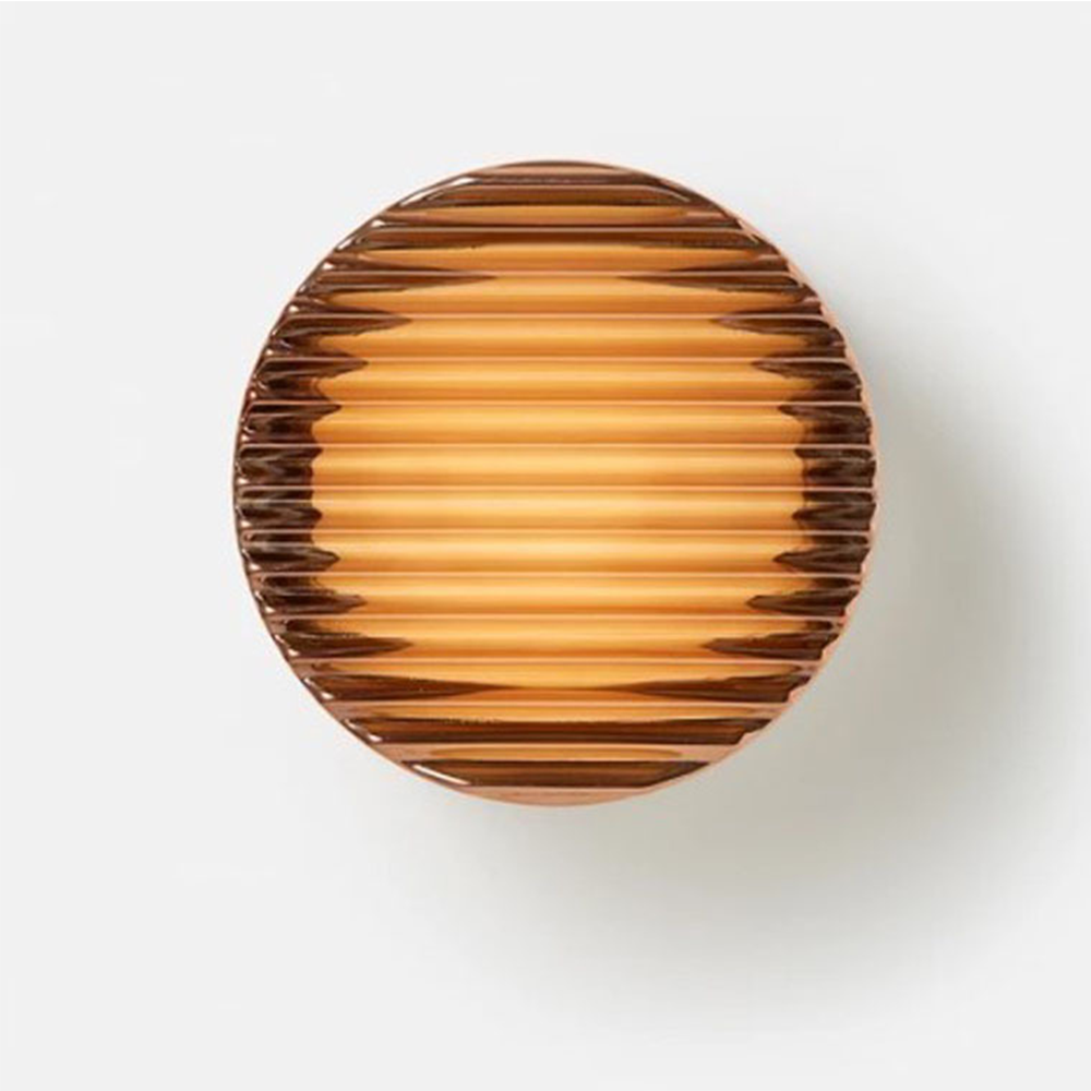 Modern Round LED Wall Light Milk Glass Wall Sconce Lamp