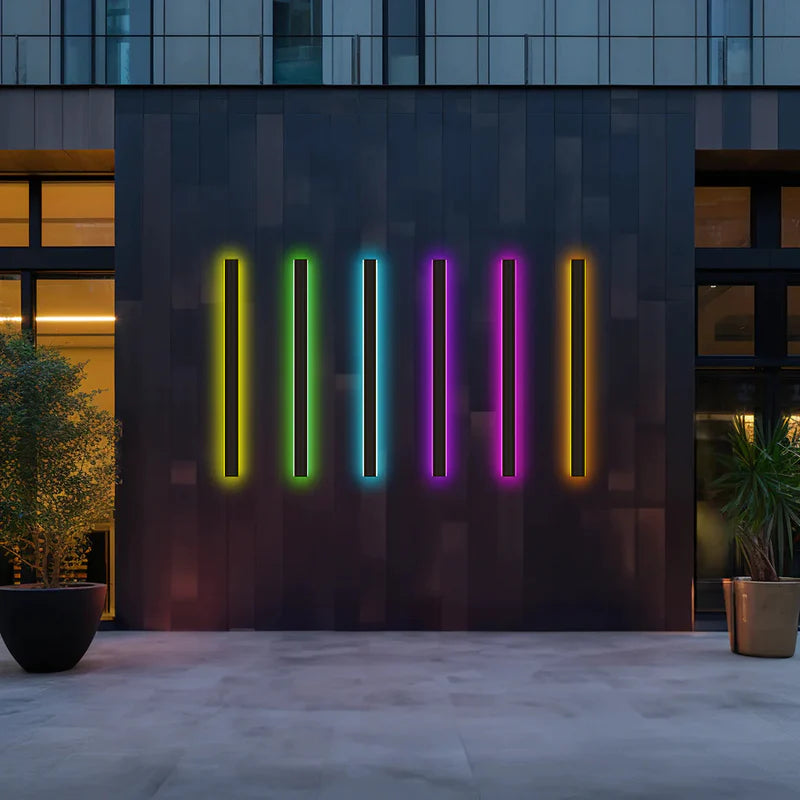 Linear LED Outdoor Wall Light Minimalist Exterior Wall Lamp