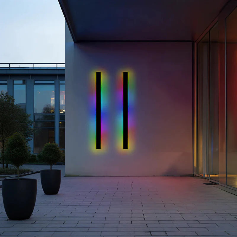 Linear LED Outdoor Wall Light Minimalist Exterior Wall Lamp