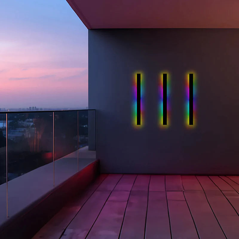 Linear LED Outdoor Wall Light Minimalist Exterior Wall Lamp