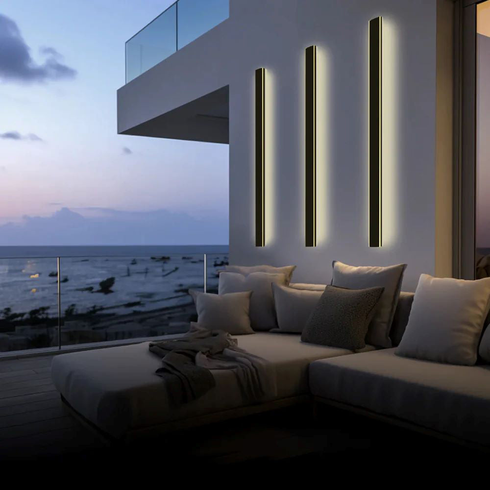 Linear LED Outdoor Wall Light Minimalist Exterior Wall Lamp