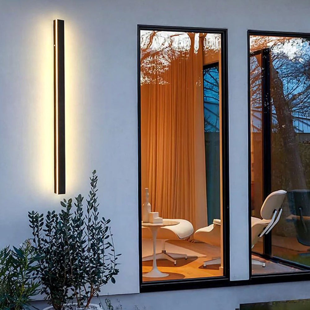 Linear LED Outdoor Wall Light Minimalist Exterior Wall Lamp
