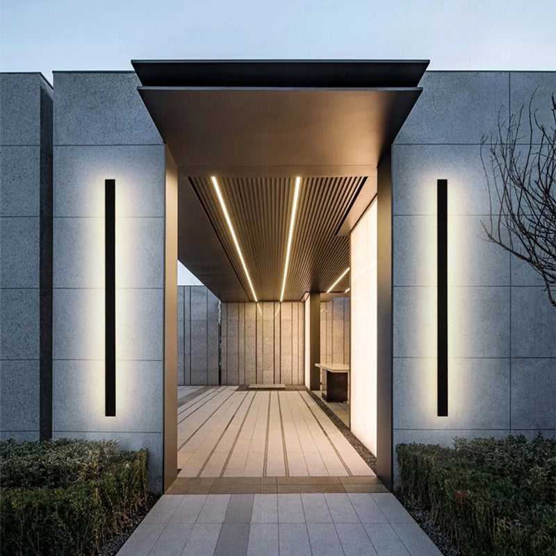 Linear LED Outdoor Wall Light Minimalist Exterior Wall Lamp