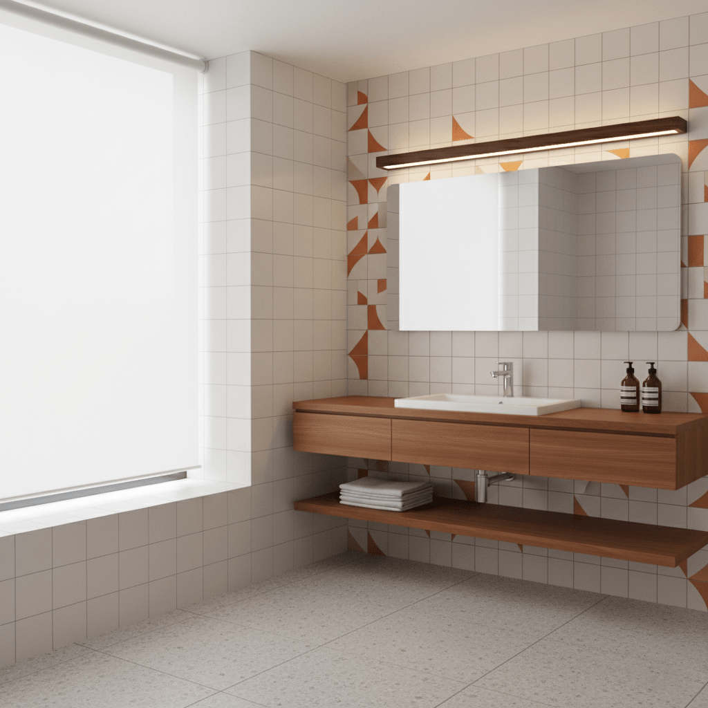 Woodline | Linear Pine Wood Wall Light with Dual Mount Design | LED Sconce for Entryways