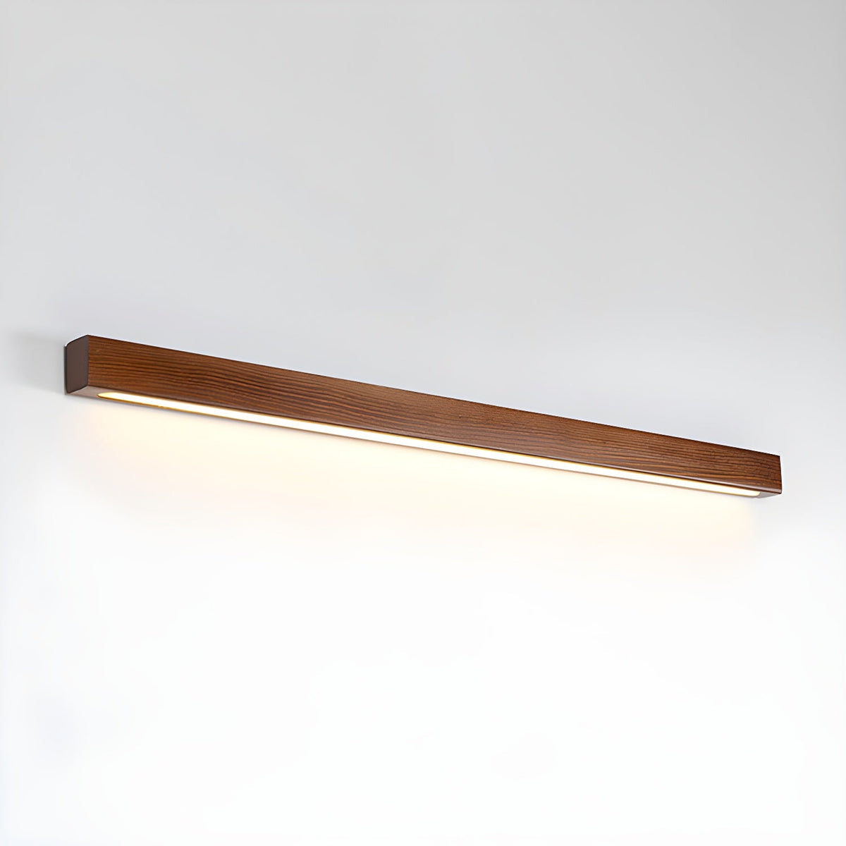 Woodline | Linear Pine Wood Wall Light with Dual Mount Design | LED Sconce for Entryways