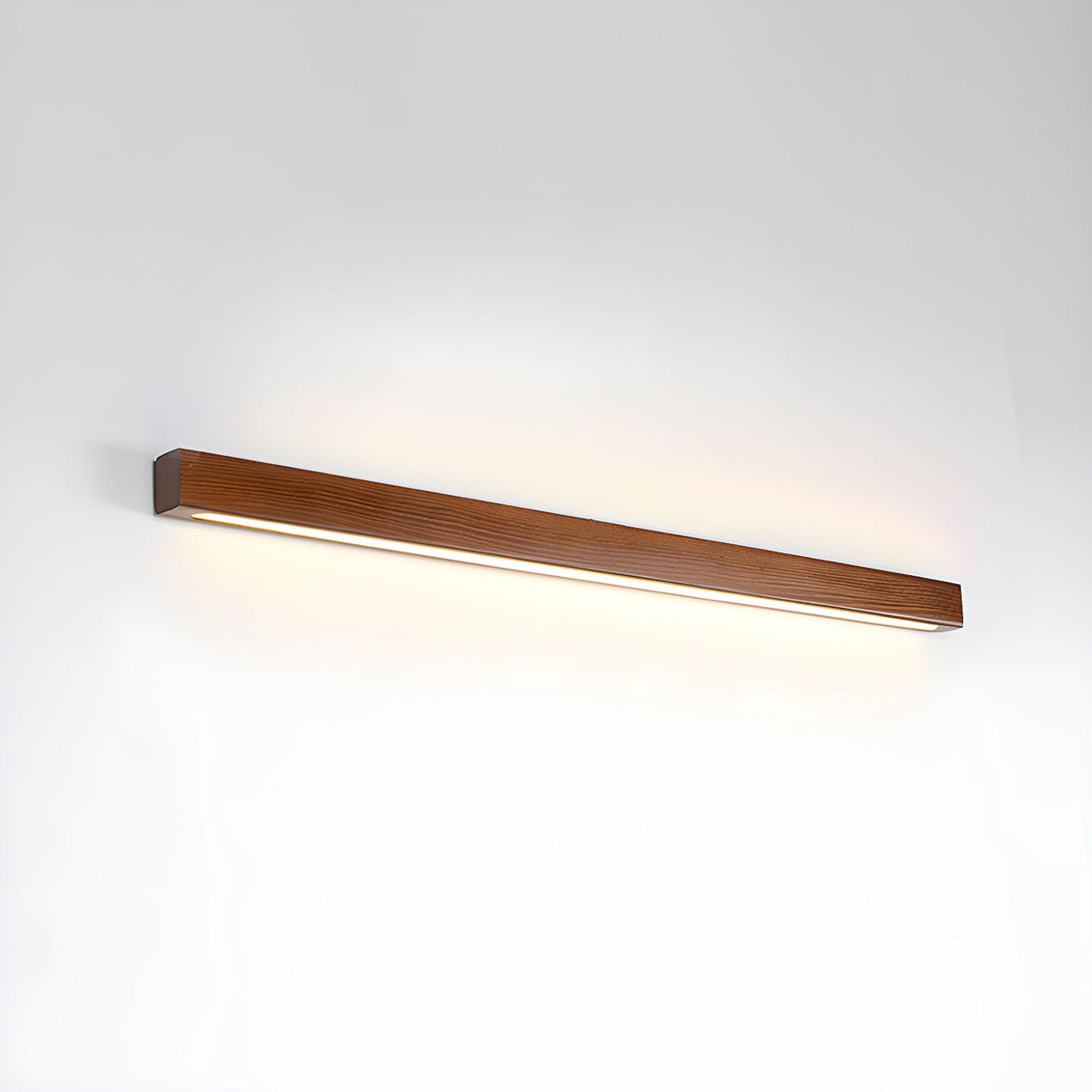 Woodline | Linear Pine Wood Wall Light with Dual Mount Design | LED Sconce for Entryways