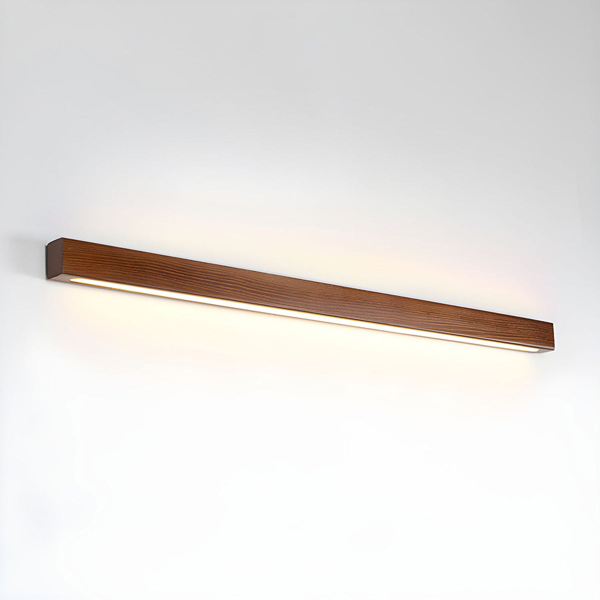 Woodline | Linear Pine Wood Wall Light with Dual Mount Design | LED Sconce for Entryways