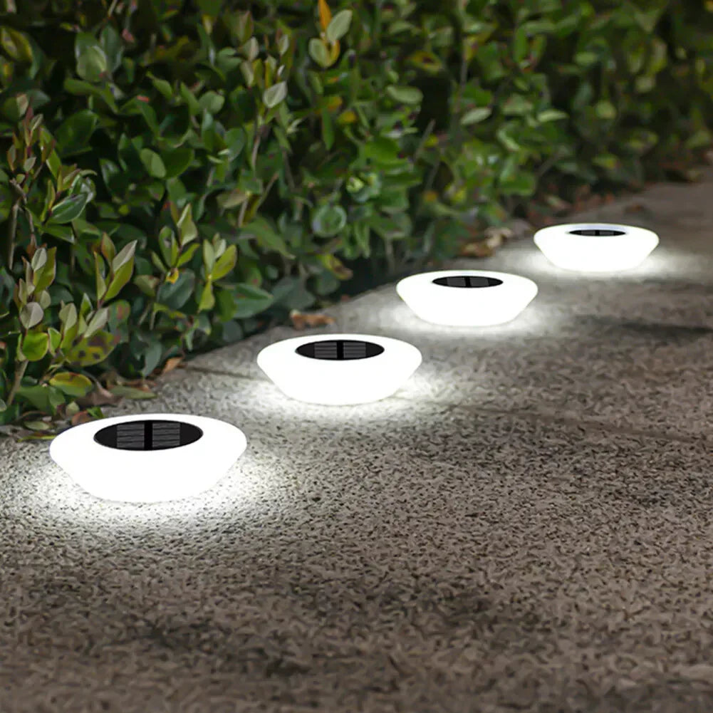 Solvia | IP65 Waterproof Solar Ground Lights with 14 LEDs | Rust Proof ABS for Pathways