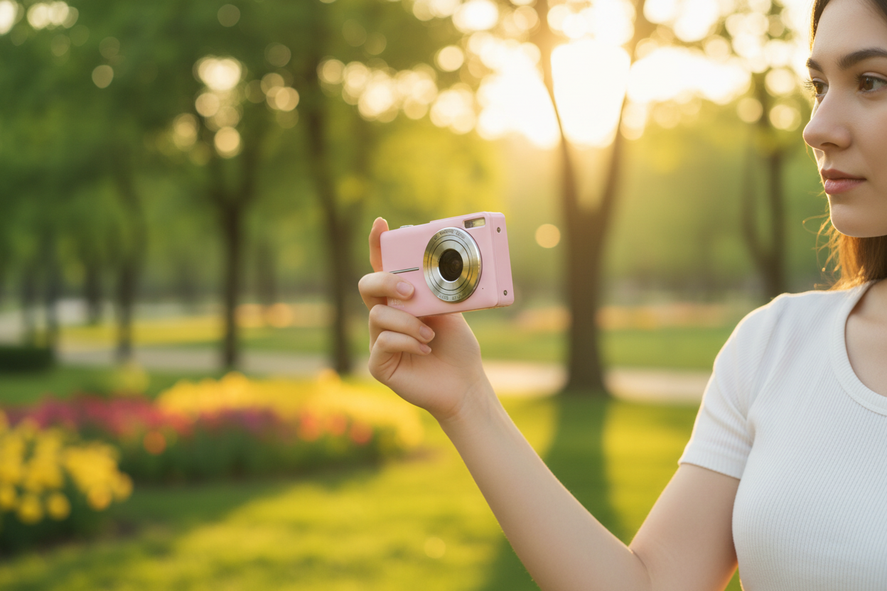 Vintage Digital Camera 1080P Compact Retro Camera with Screen