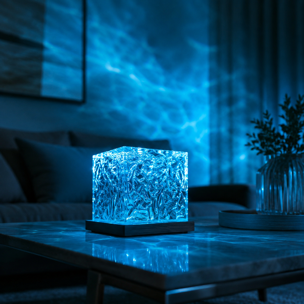 Tideon | Ocean Wave Projector Lamp with 16 Colors and Remote | USB Calming Glow for Rest