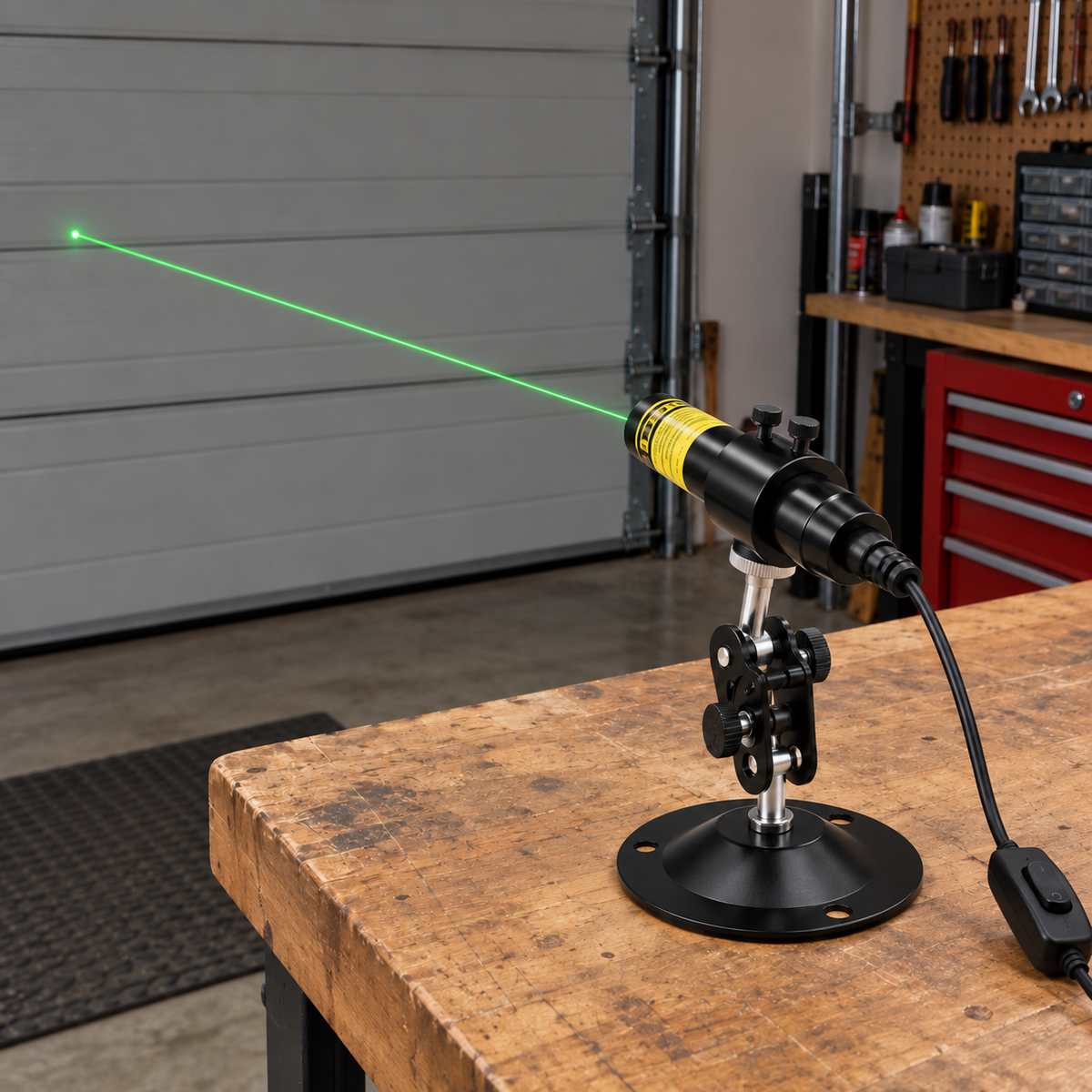Mirevoid | Halloween Laser Line Light with Focusable Lens | 12V Plug-In for Fog Effects