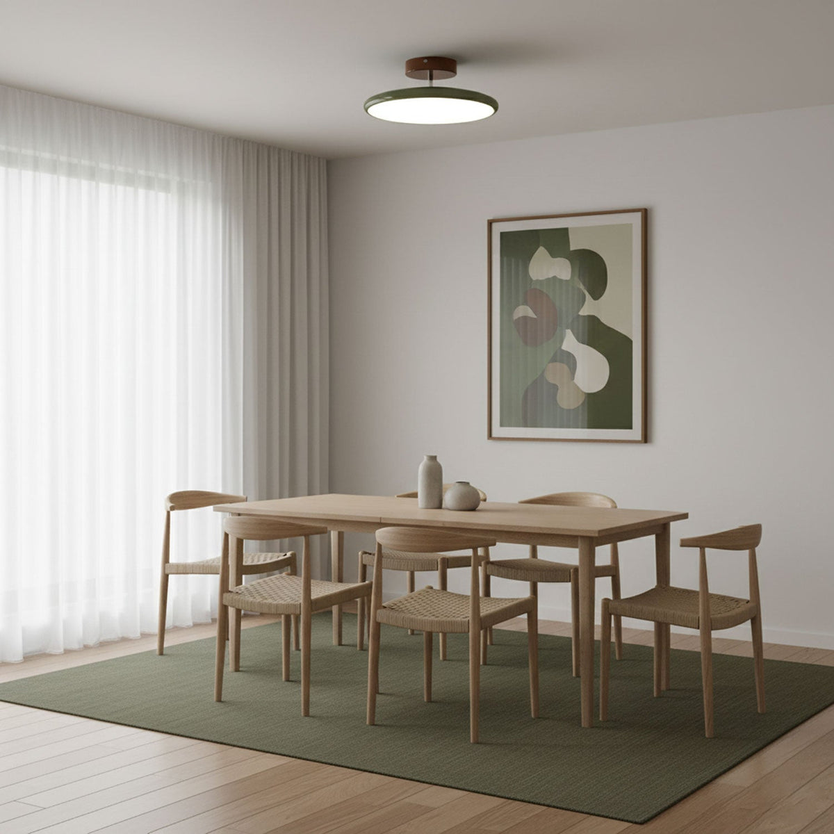 Auroradrift | Modern LED Ceiling Lamp with 270° Swivel Shade | Light for Sloped Ceilings