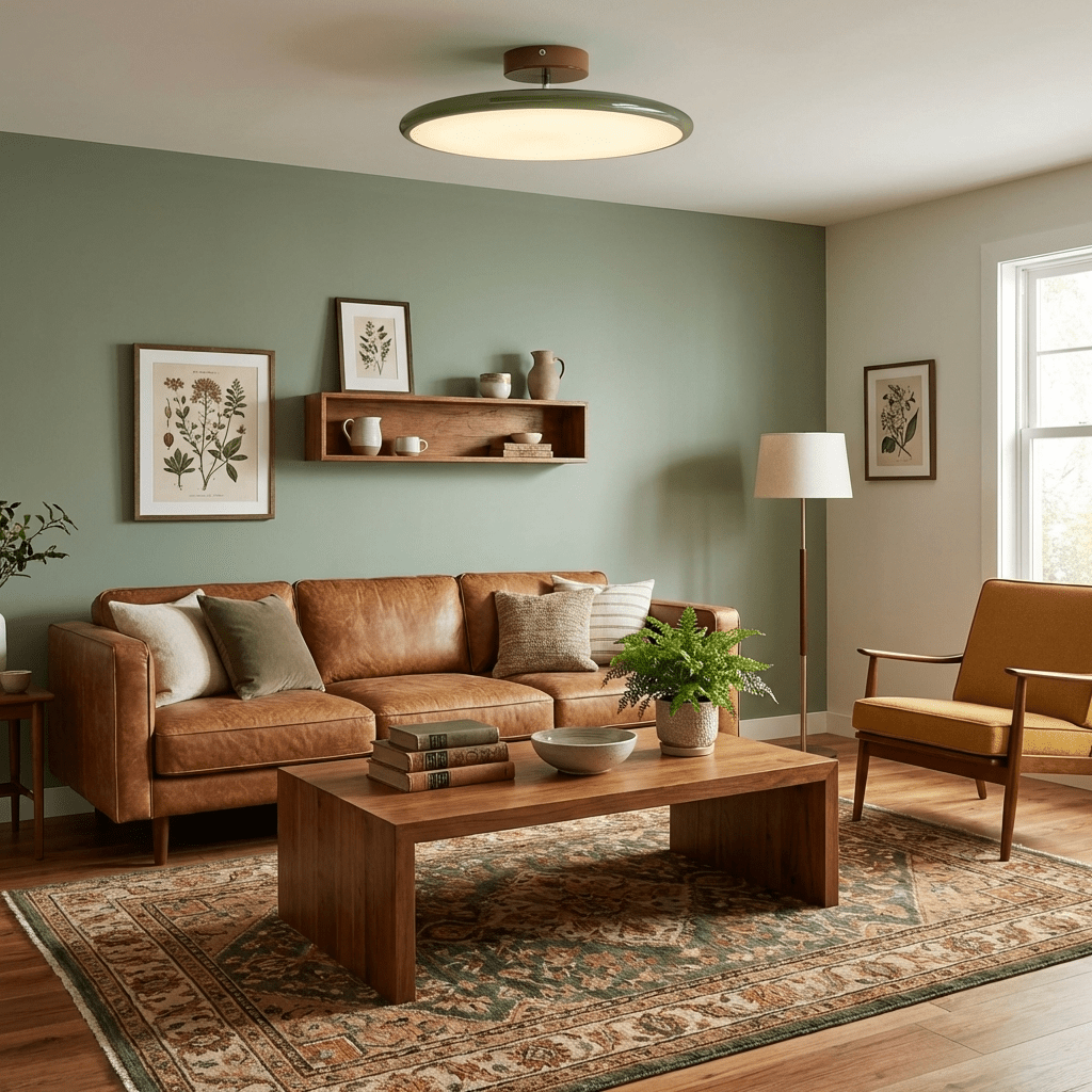 Auroradrift | Modern LED Ceiling Lamp with 270° Swivel Shade | Light for Sloped Ceilings