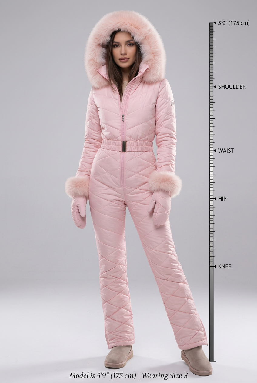 Women's One-Piece Waterproof Ski Suit with Insulated Lining | Winter Sport