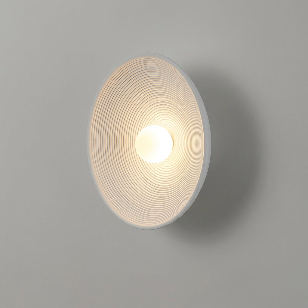 Vintra | Retro Resin Wall Sconce with Textured Finish, Easy Install Lamp for Living Room