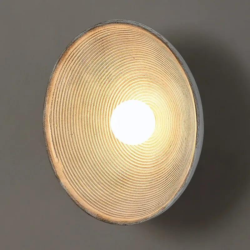 Vintra | Retro Resin Wall Sconce with Textured Finish, Easy Install Lamp for Living Room