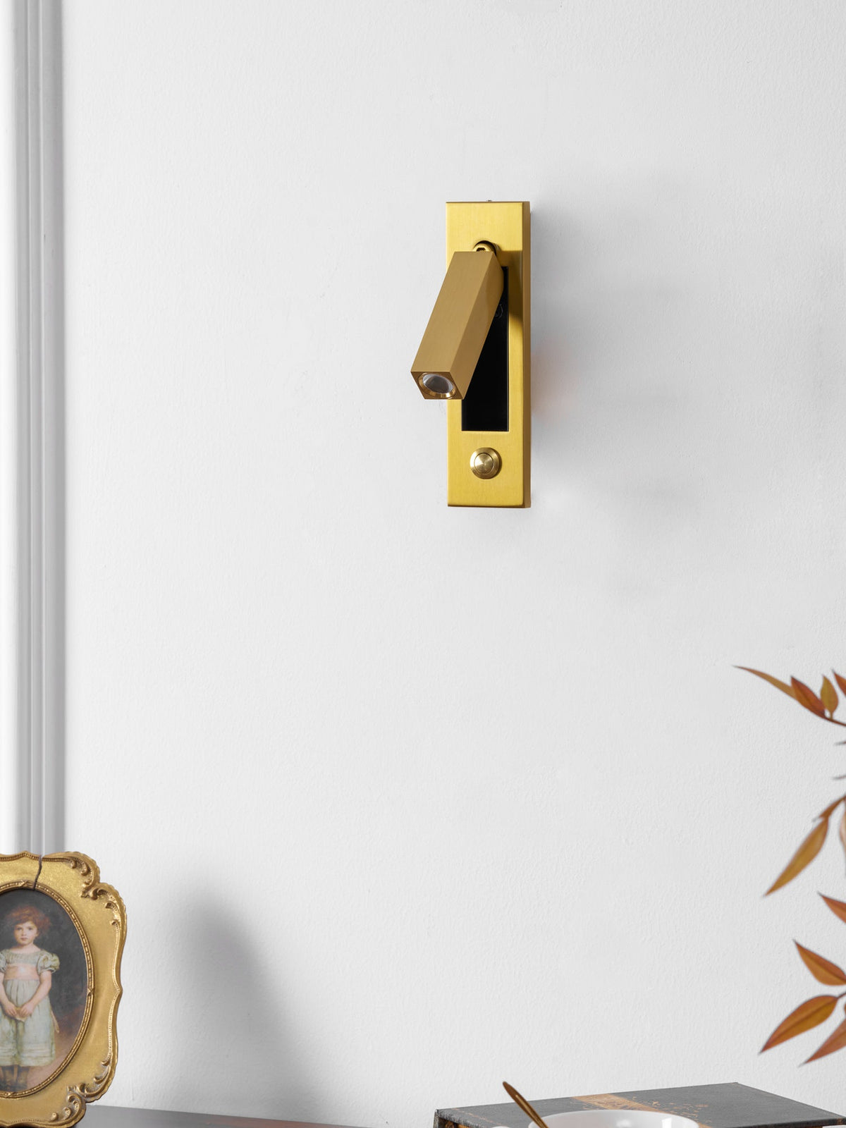 Nocturnis | Recessed LED Bedside Sconce with Adjustable Head | Reading Light for Bedroom