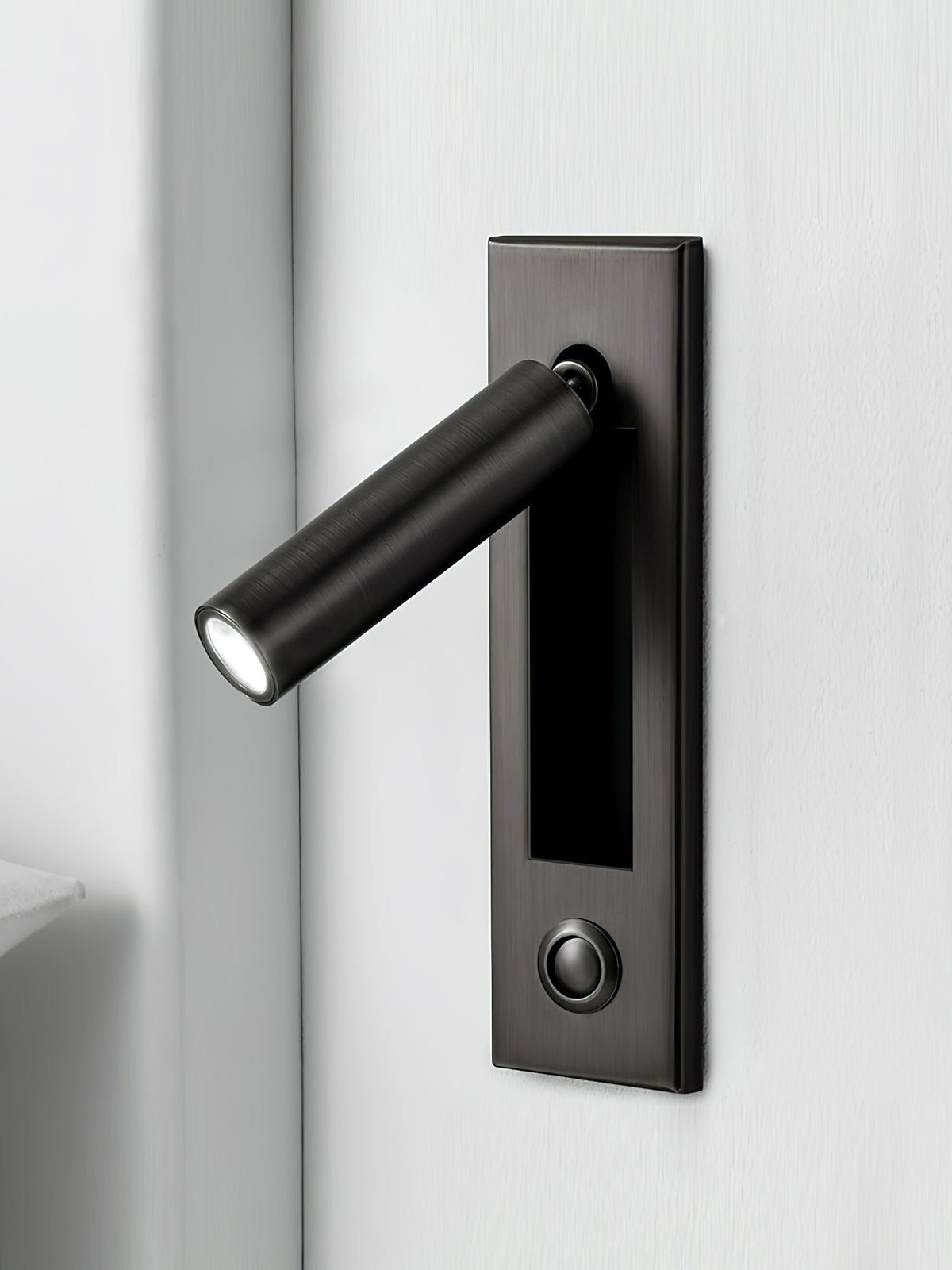 Nocturnis | Recessed LED Bedside Sconce with Adjustable Head | Reading Light for Bedroom