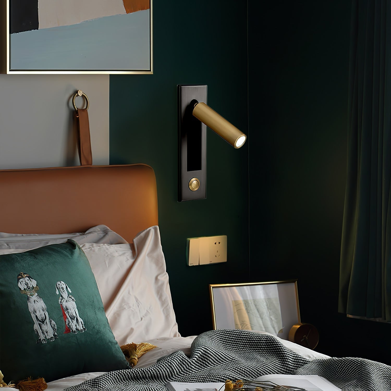 Embedded LED Wall Sconce Bedside Reading Light Modern Wall Lamp