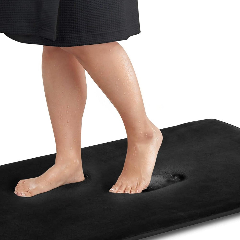 Memory Foam Non Slip Bath Mat Soft Bathroom Floor Rug Washable