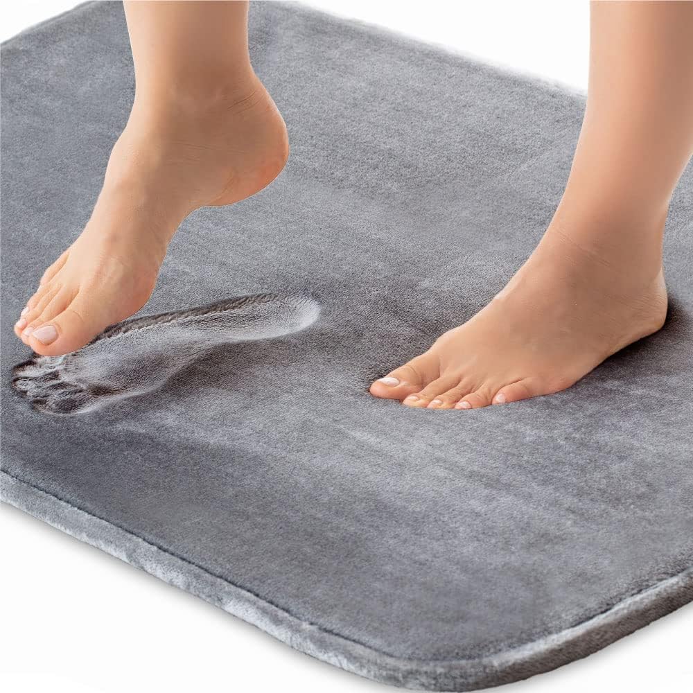 Memory Foam Non Slip Bath Mat Soft Bathroom Floor Rug Washable
