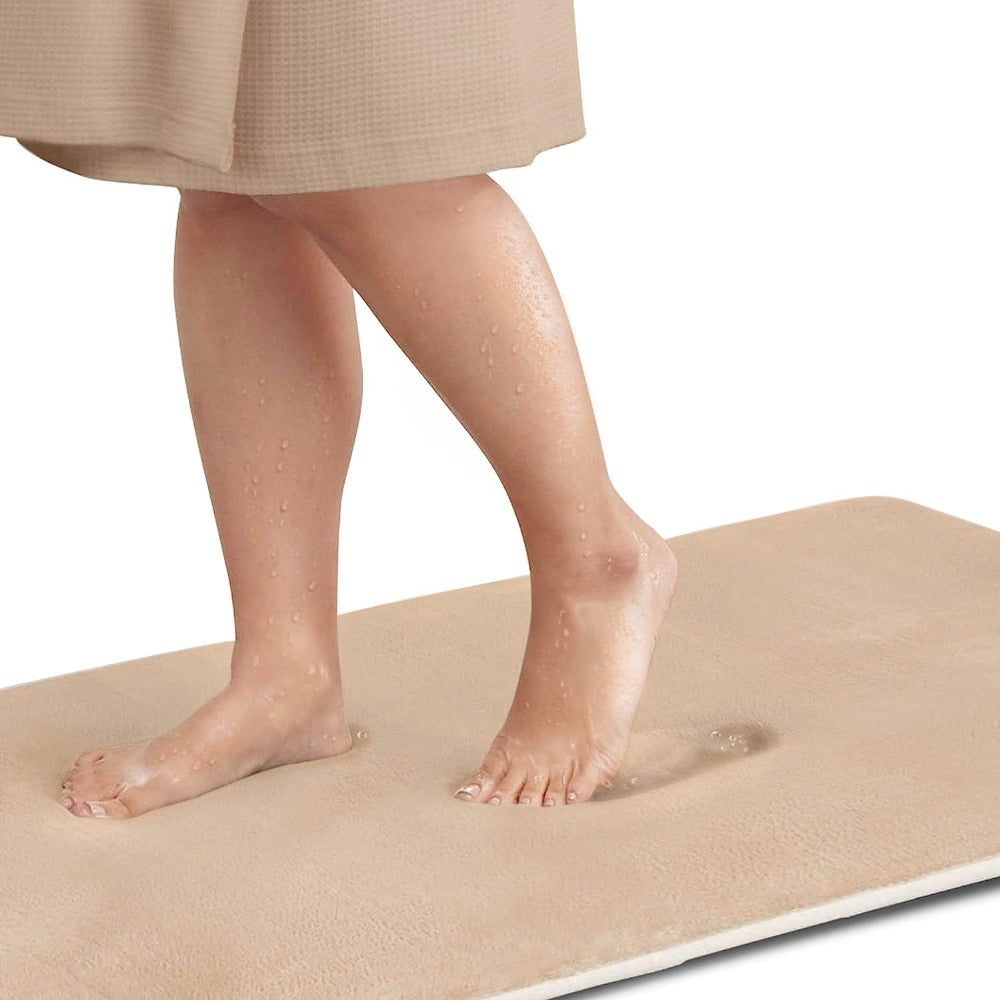 Memory Foam Non Slip Bath Mat Soft Bathroom Floor Rug Washable