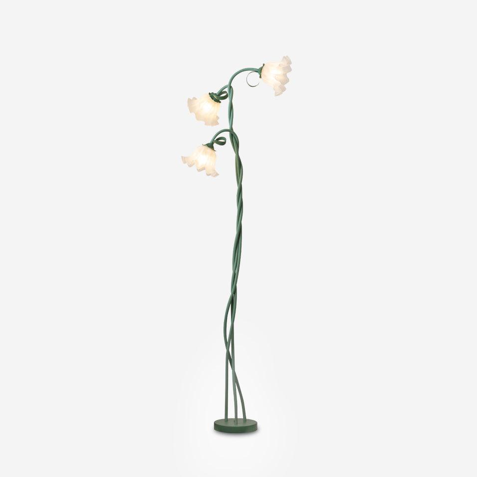 Calla Flower Floor Lamp Matte Green