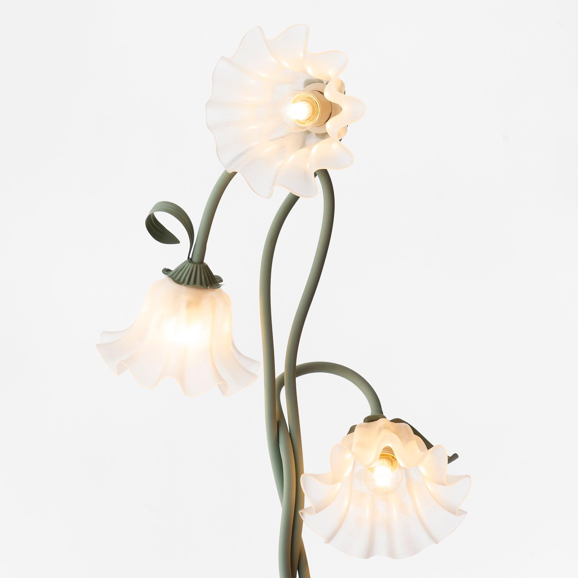 Calla Flower Floor Lamp Matte Green