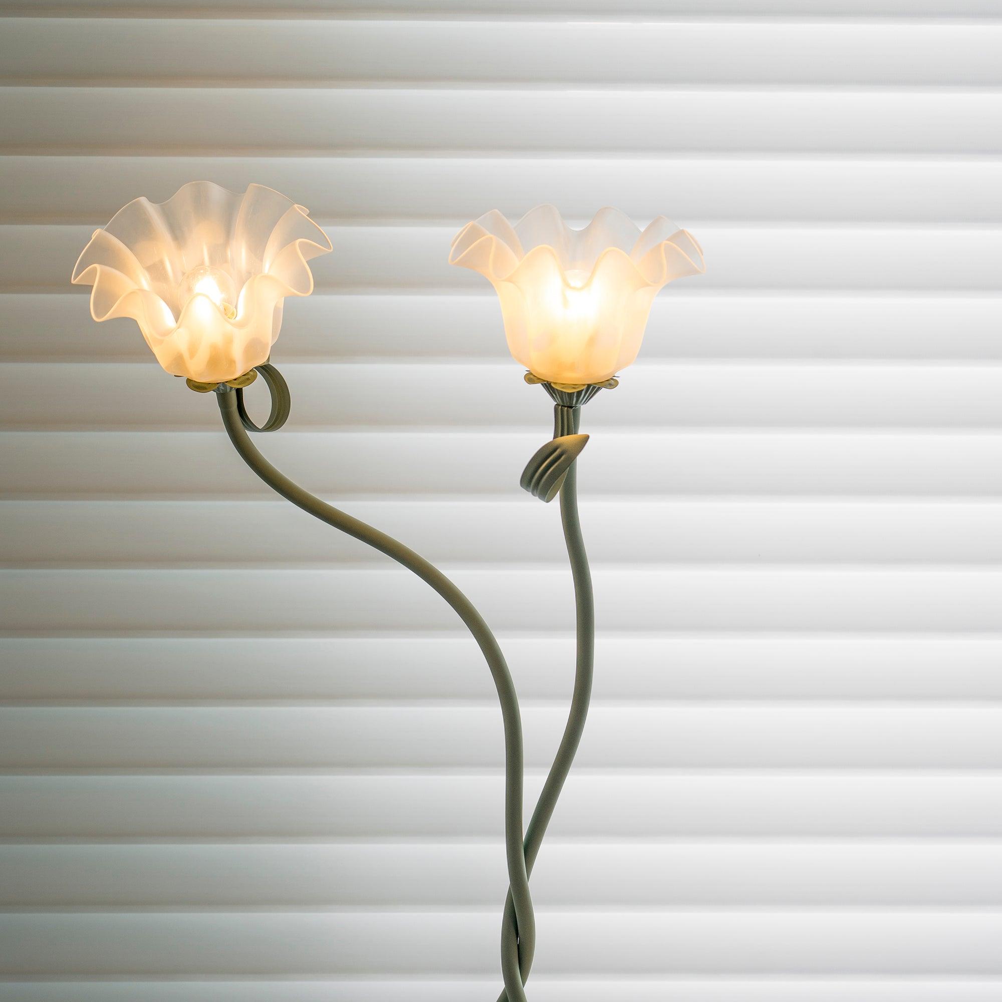 Calla Flower Floor Lamp Matte Green