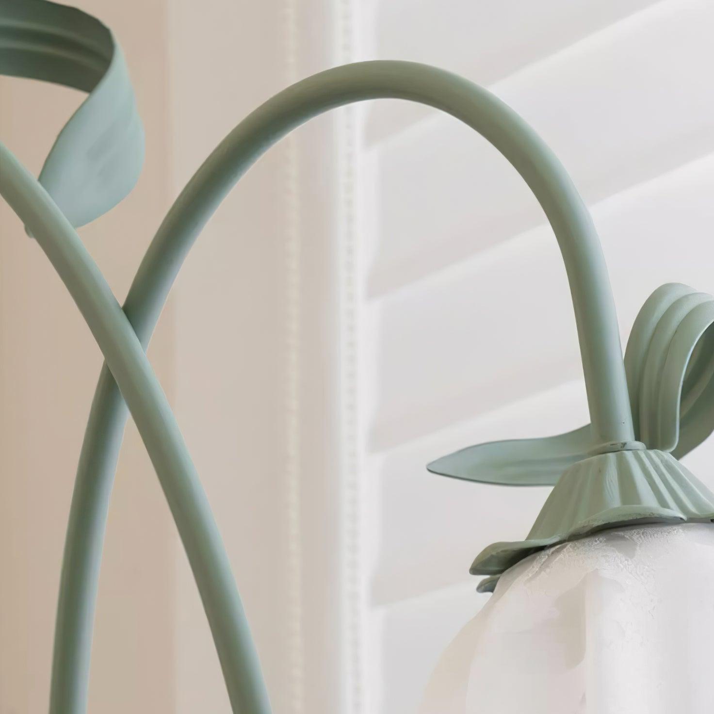 Calla Flower Floor Lamp Matte Green
