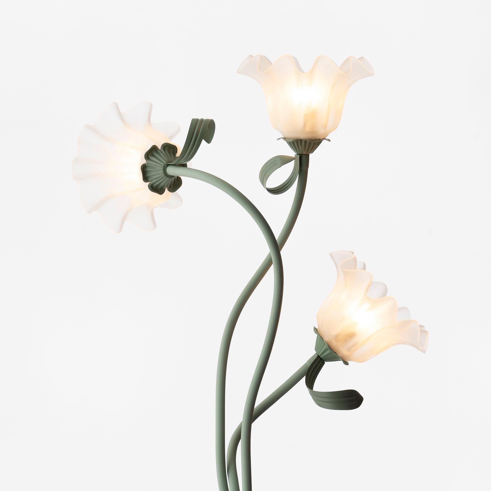 Calla Flower Floor Lamp Matte Green