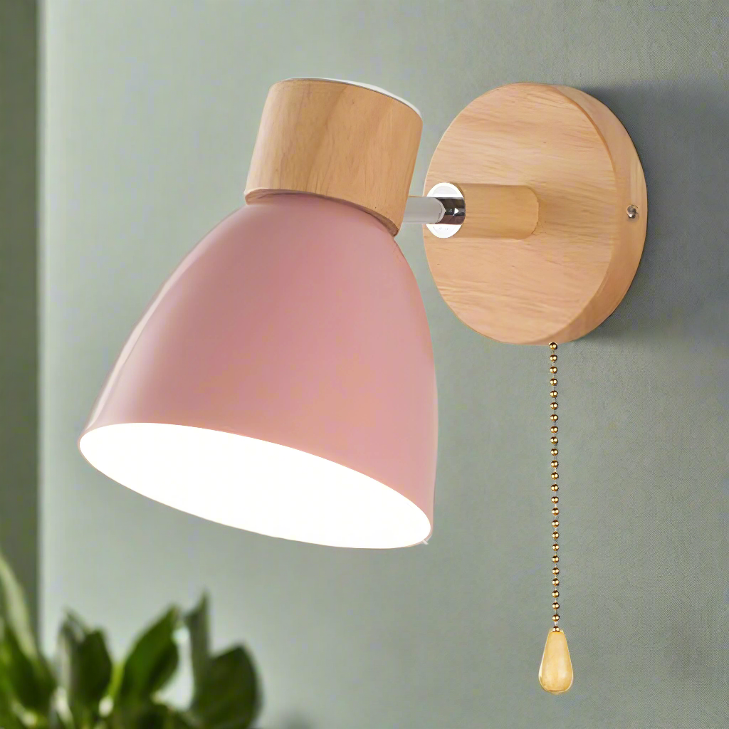 Minimalist Wall Light with Pull Chain LED Wall Lamp