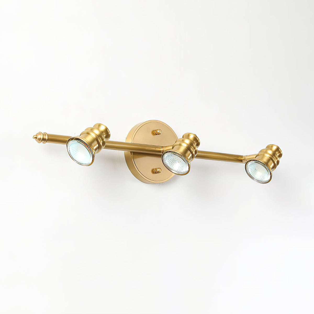 Vantage Series | Brass Linear Spotlight Bar with MR16 LED Heads for Vanity Lighting
