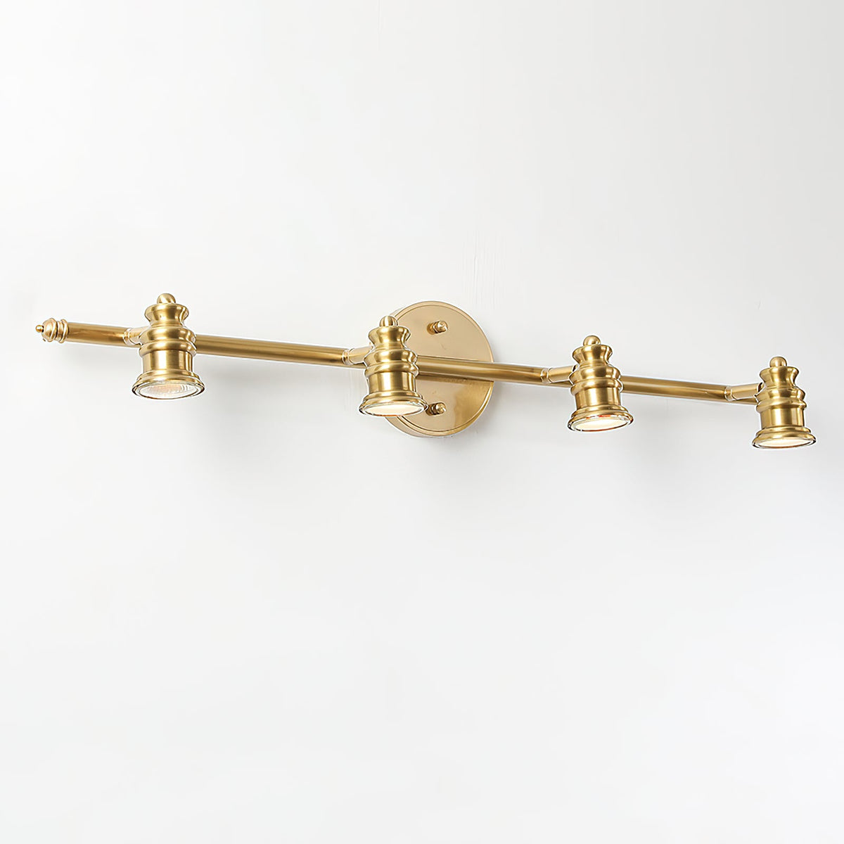 Vantage Series | Brass Linear Spotlight Bar with MR16 LED Heads for Vanity Lighting