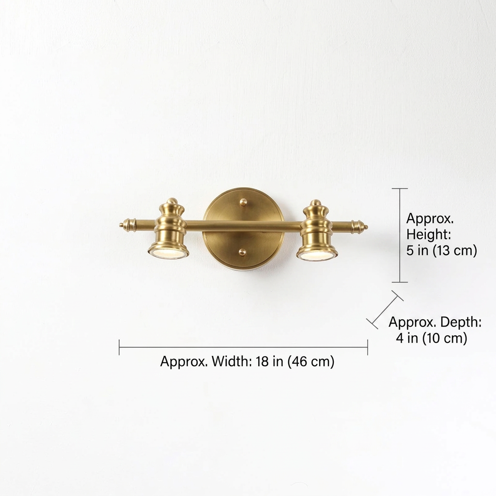 Vantage Series | Brass Linear Spotlight Bar with MR16 LED Heads for Vanity Lighting