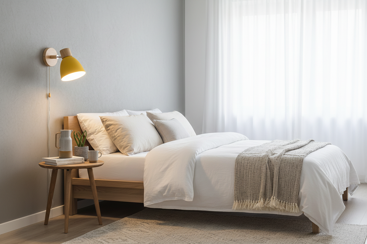 Minimalist Wall Light with Pull Chain LED Wall Lamp