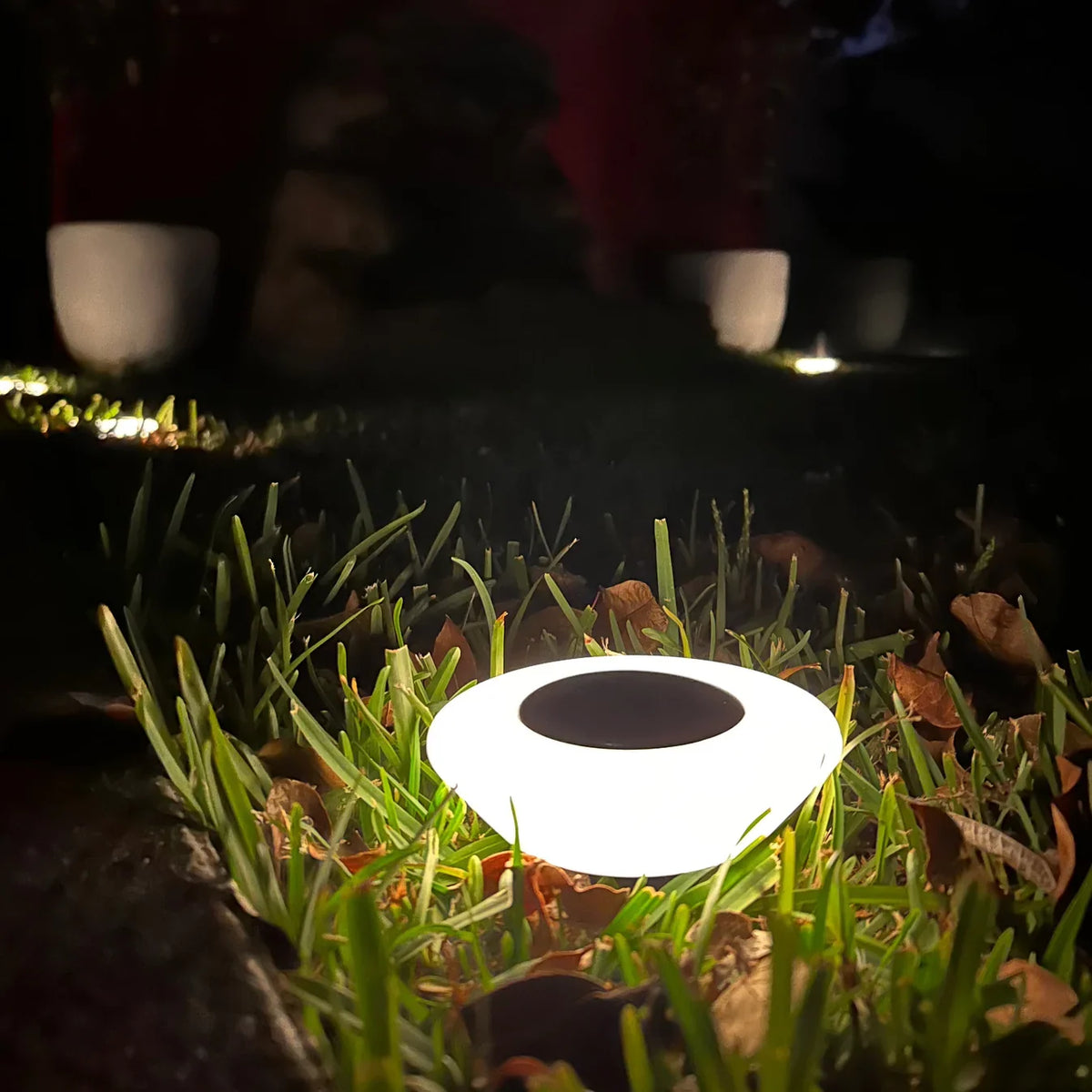 Solvia | IP65 Waterproof Solar Ground Lights with 14 LEDs | Rust Proof ABS for Pathways