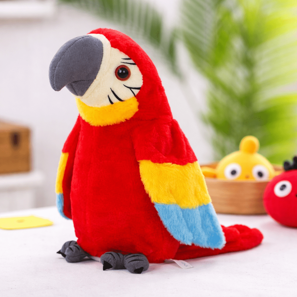 Interactive Talking Parrot Plush Toy Voice Repeating Learning Toy