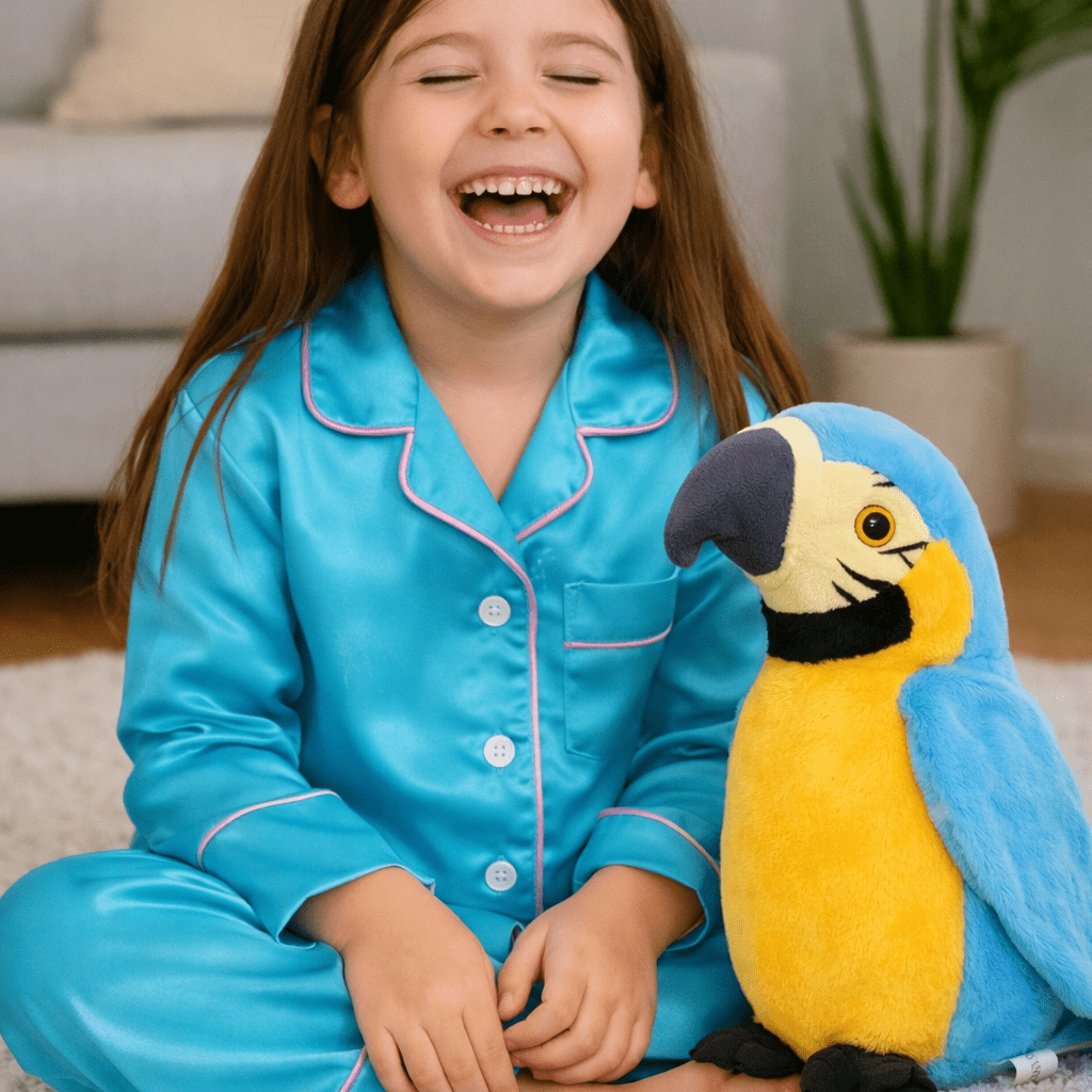 Interactive Talking Parrot Plush Toy Voice Repeating Learning Toy