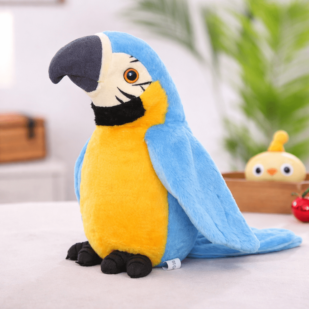Interactive Talking Parrot Plush Toy Voice Repeating Learning Toy