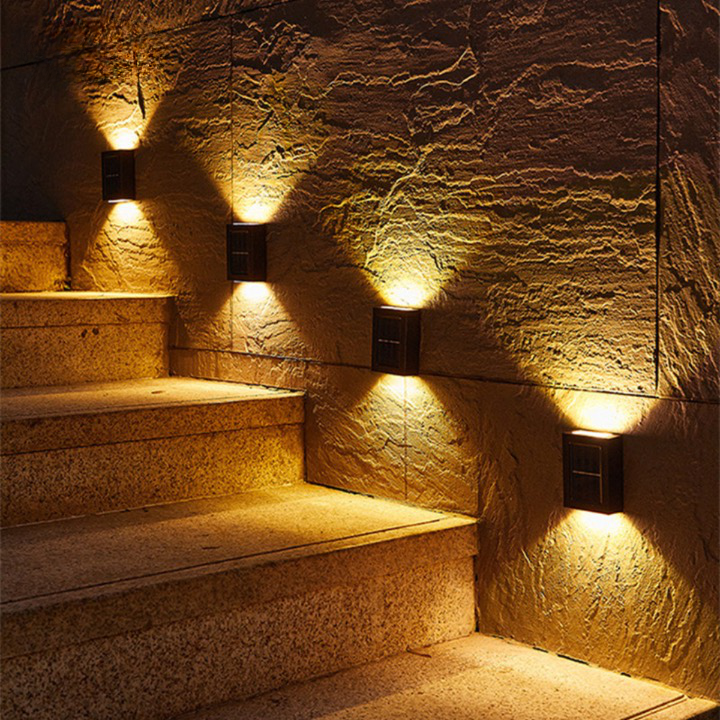 Solar LED Wall Light Outdoor Waterproof Garden Security Lamp